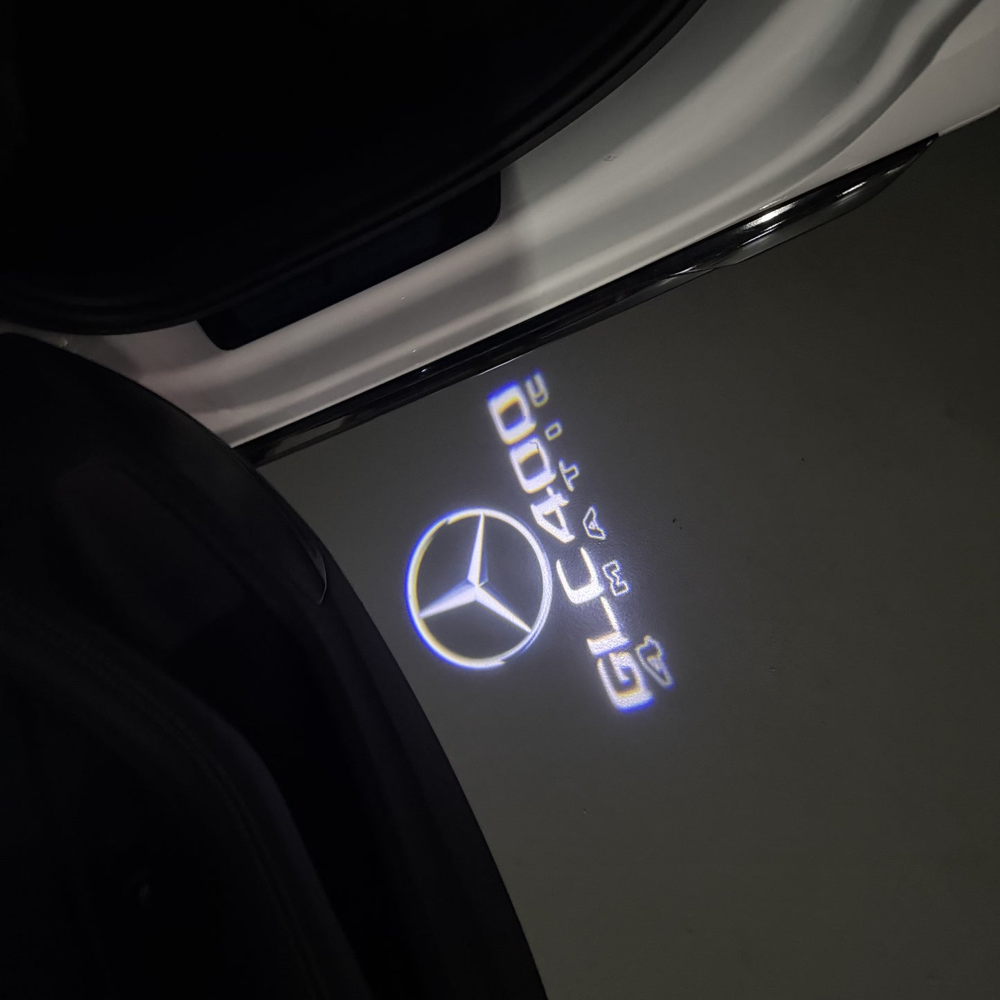 MERCEDES BENZ GLC 400 LOGO PROJECTOR LIGHTS (quantity 1 = 1 sets/2 door lights)Nr.03f050