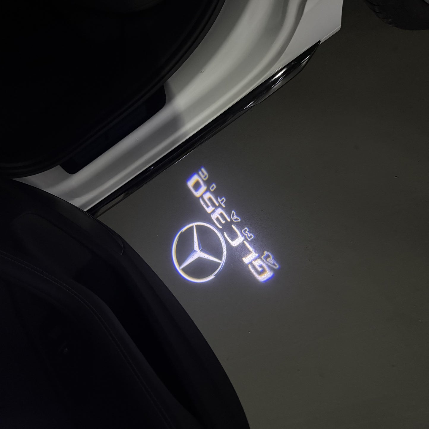 MERCEDES BENZ GLC 350 LOGO PROJECTOR LIGHTS (quantity 1 = 1 sets/2 door lights)Nr.03f047