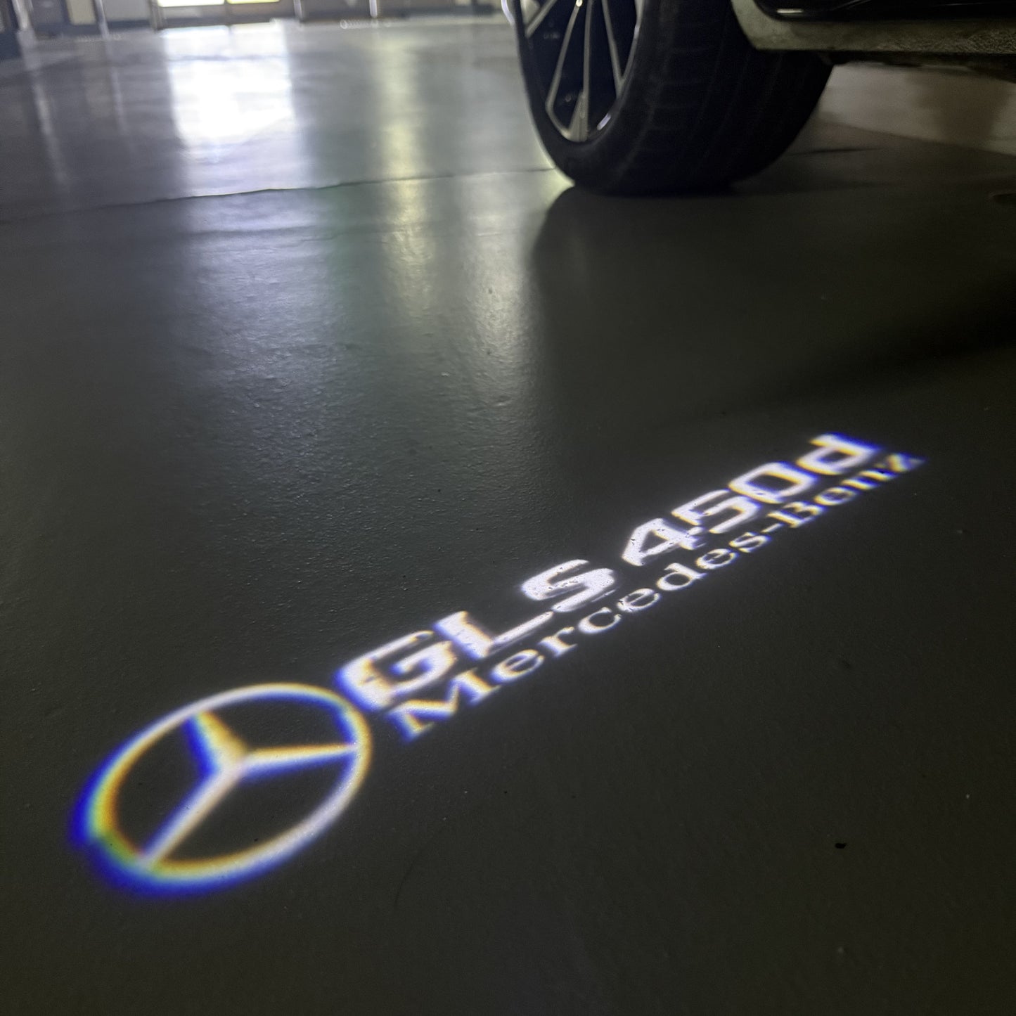 MERCEDES BENZ GLS 450d LOGO PROJECTOR LIGHTS (quantity 1 = 1 sets/2 door lights)Nr.03f040