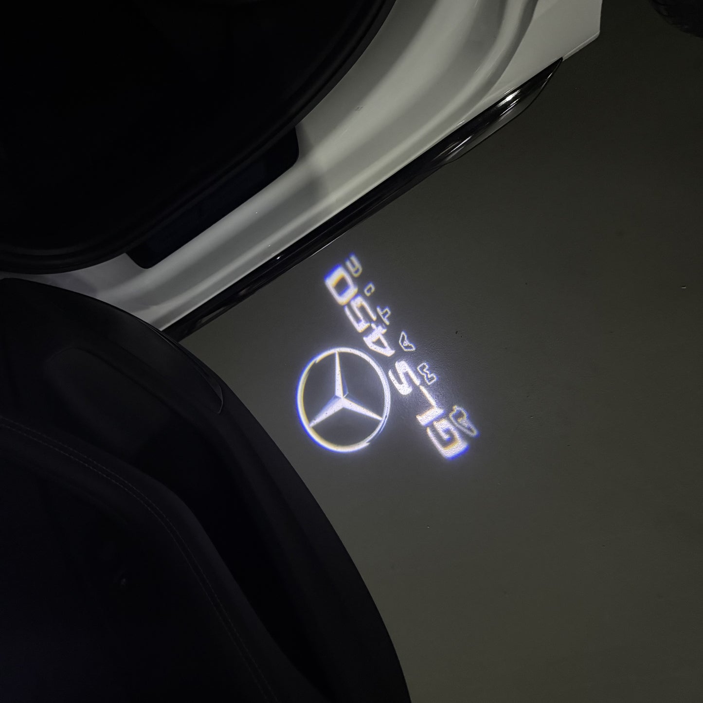 MERCEDES BENZ GLS 450 LOGO PROJECTOR LIGHTS (quantity 1 = 1 sets/2 door lights)Nr.03f038