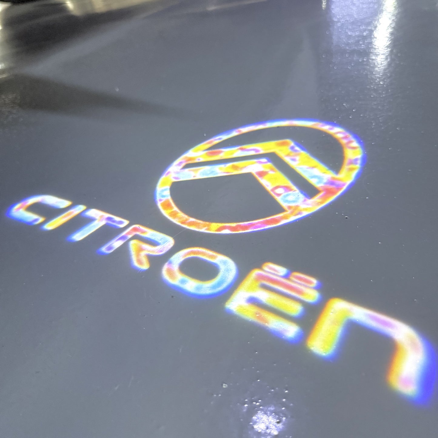 CITROËN Original LOGO PROJECTOT LIGHTS (quantity 1 = 1 sets/2 door lights) Nr.6024q0t0150