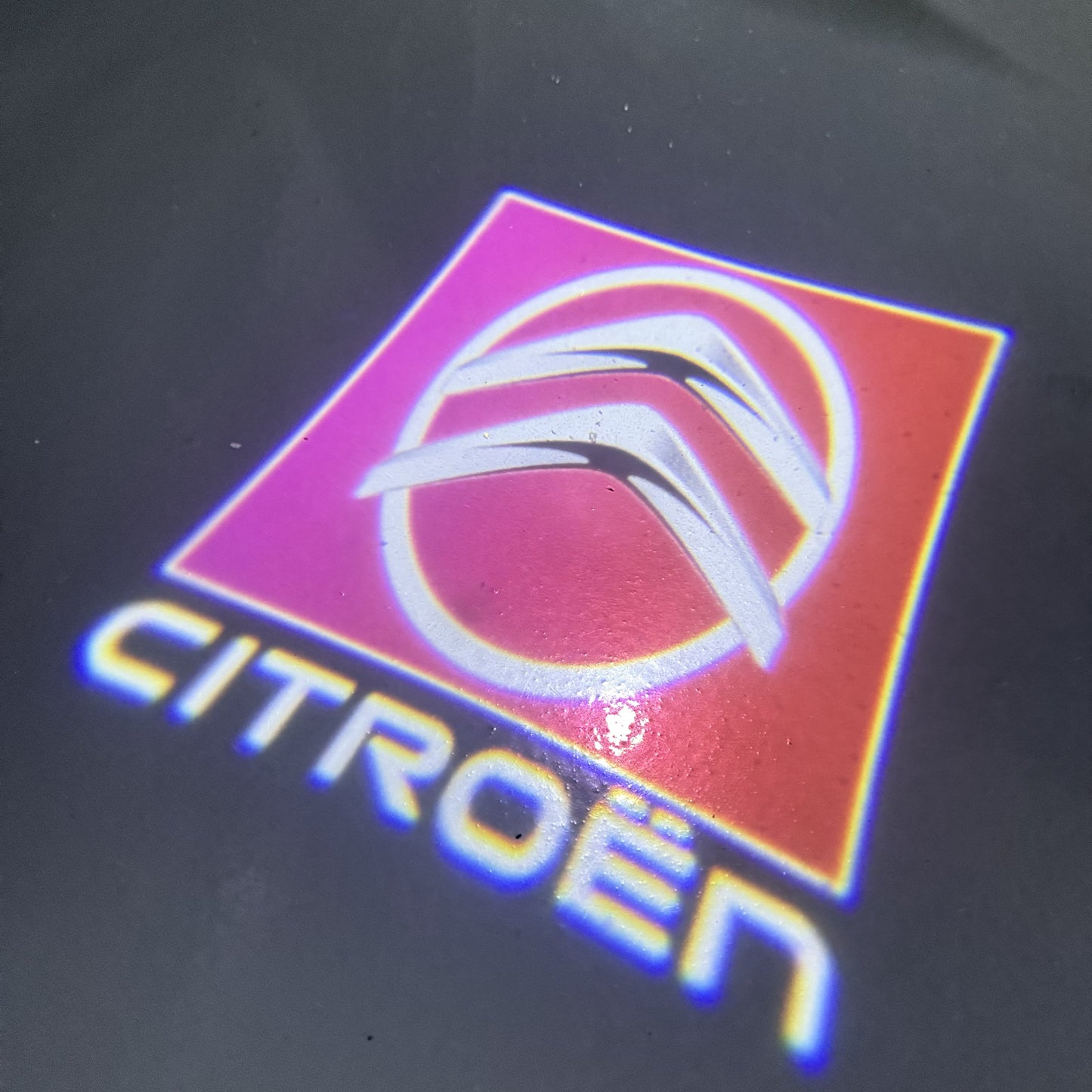 CITROËN Original LOGO PROJECTOT LIGHTS (quantity 1 = 1 sets/2 door lights) Nr.6024q0t0144