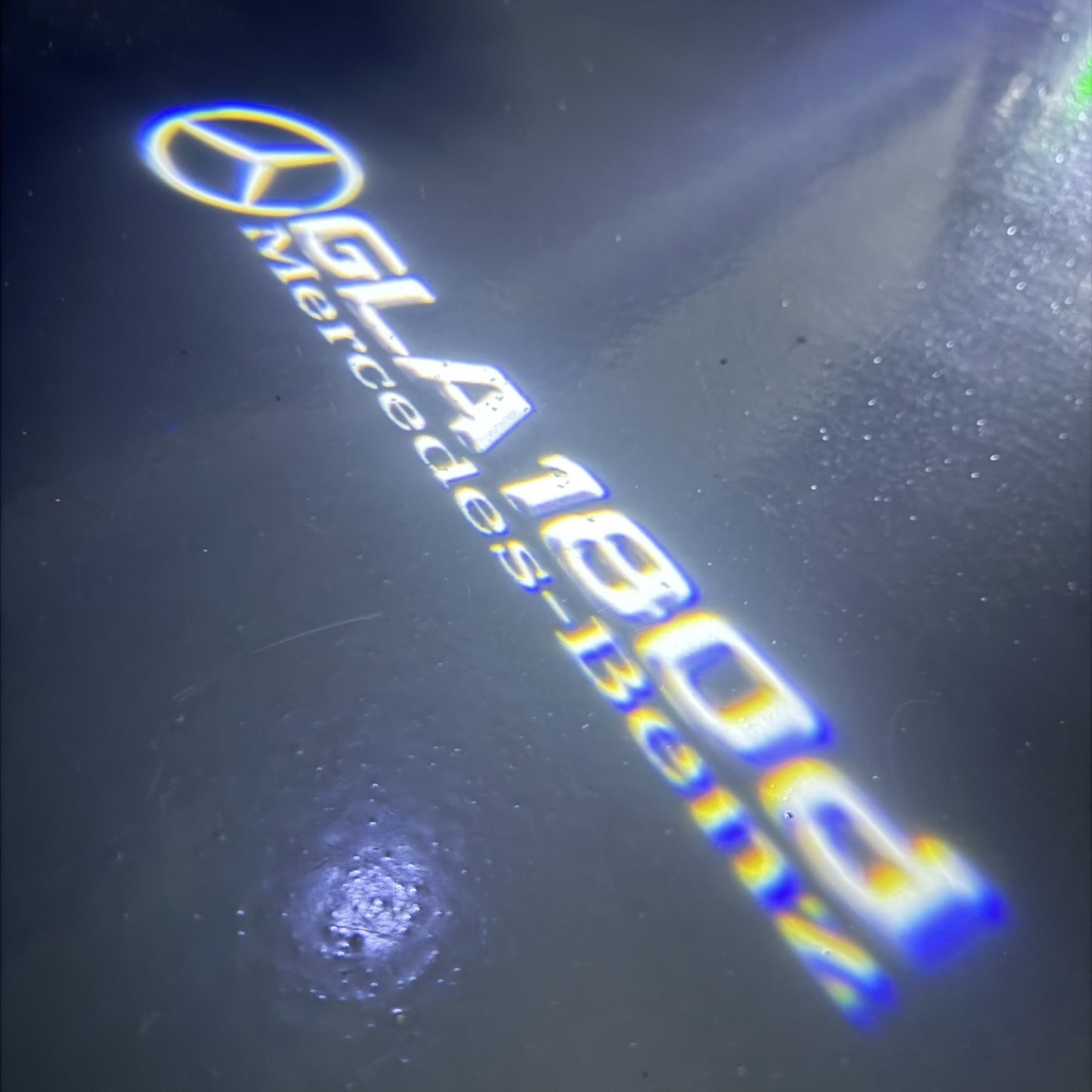 MERCEDES BENZ GLA 180d LOGO PROJECTOR LIGHTS (quantity 1 = 1 sets/2 door lights)Nr.03f015