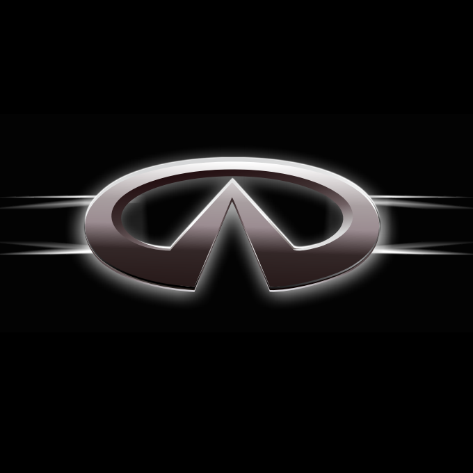 INFINITI Original LOGO PROJECROTR LIGHTS Nr.06 (quantity 1 = 1 sets/2 door lights)