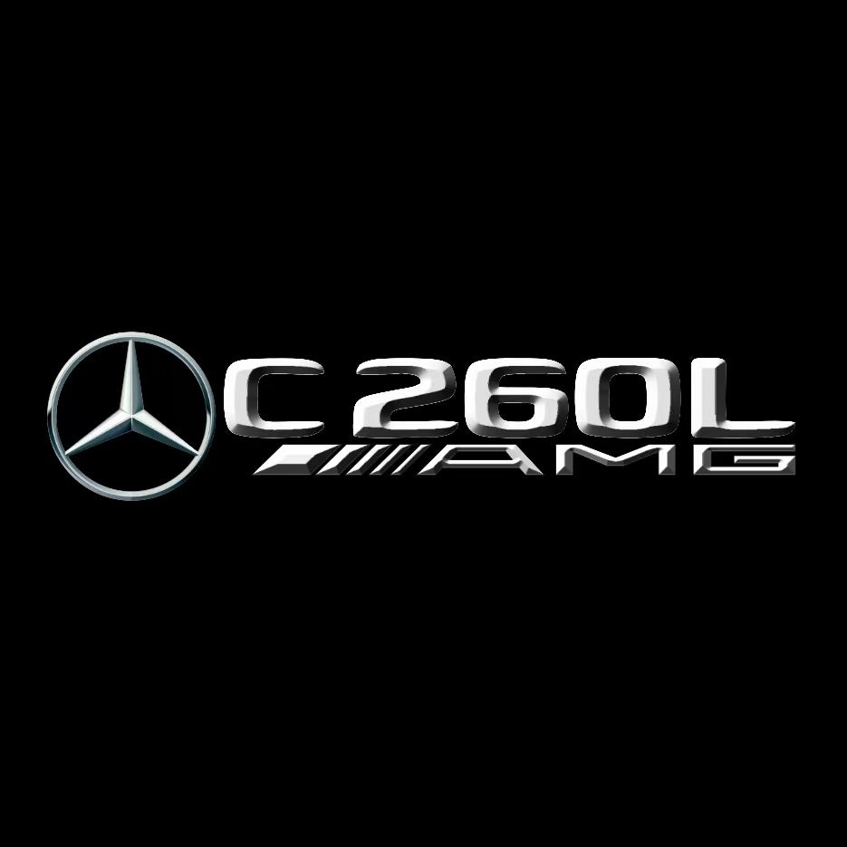 MERCEDES BENZ C 260L AMG LOGO PROJECTOT LIGHTS (quantity 1 = 1 sets/2 door lights)Nr.03f031