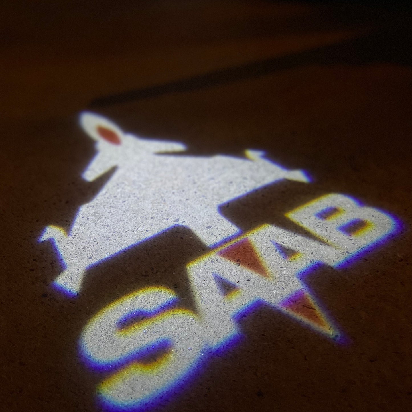 SAAB Original LOGO PROJECROTR LIGHTS Nr.2506 (quantity 1 = 1 sets/2 door lights)