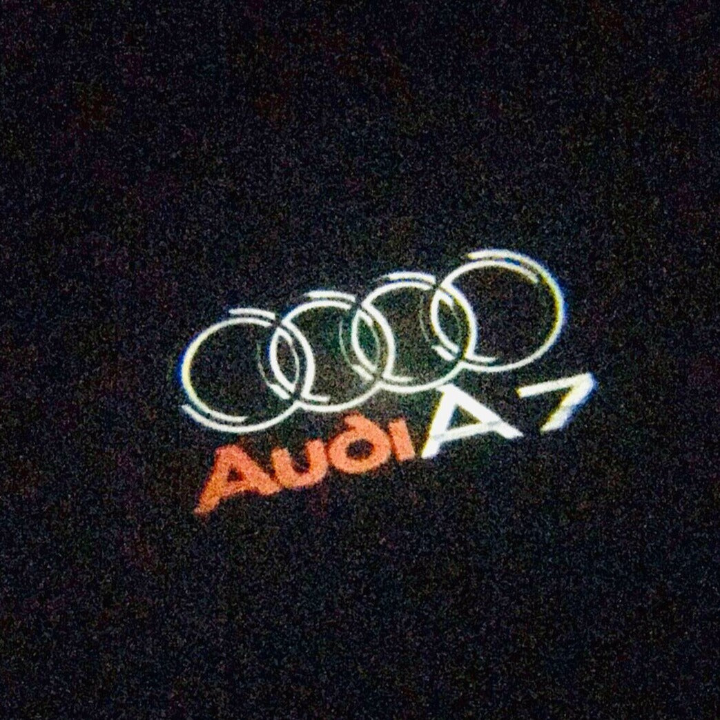 AUDI A7 LOGO PROJECTOT LIGHTS Nr.45 (quantity 1 = 2 Logo Films /2 door lights)