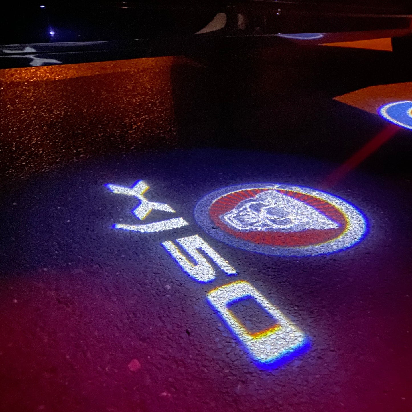JAGUAR XJ 50 LOGO PROJECROTR LIGHTS Nr.103 (quantity 1 = 1 sets/2 door lights)
