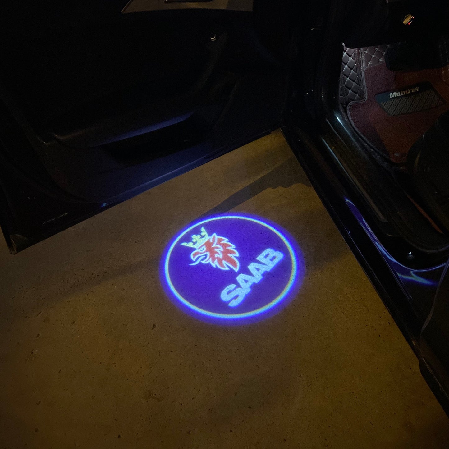 SAAB Original LOGO PROJECROTR LIGHTS Nr.2504 (quantity 1 = 1 sets/2 door lights)