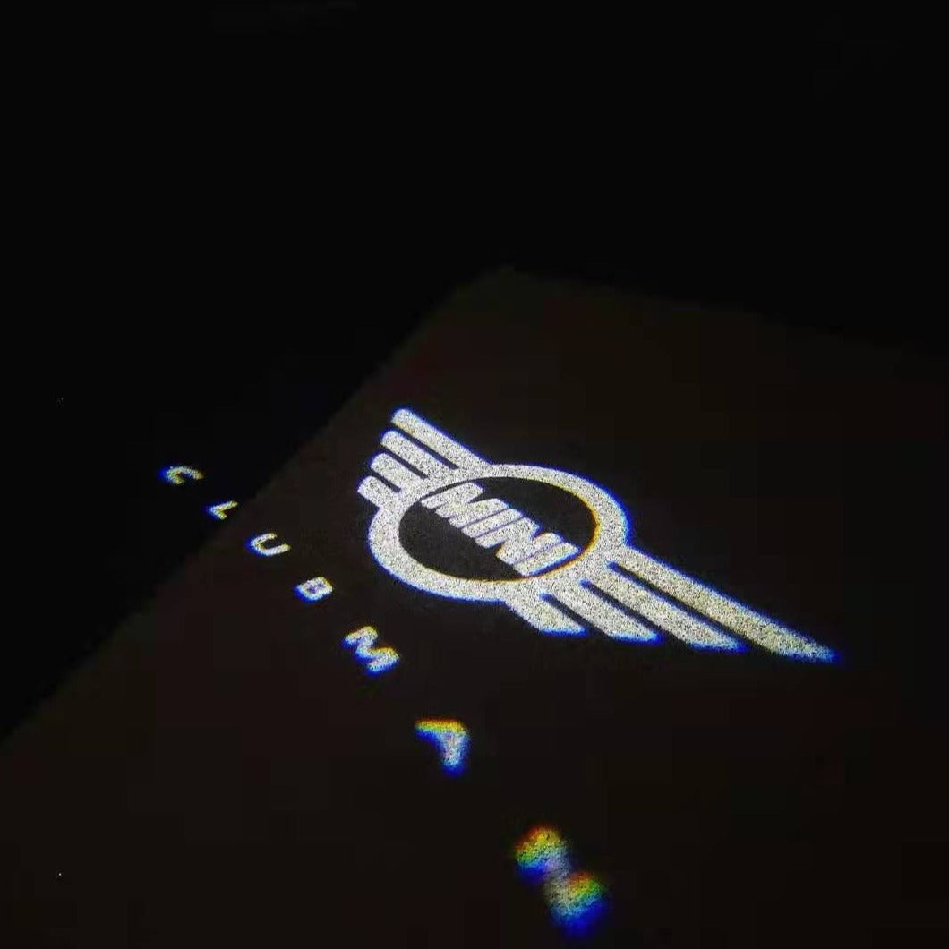 MINI CLUBMAN LOGO PROJECROTR LIGHTS Nr.137 (quantity 1 = 2 Logo Film / 2 door lights)