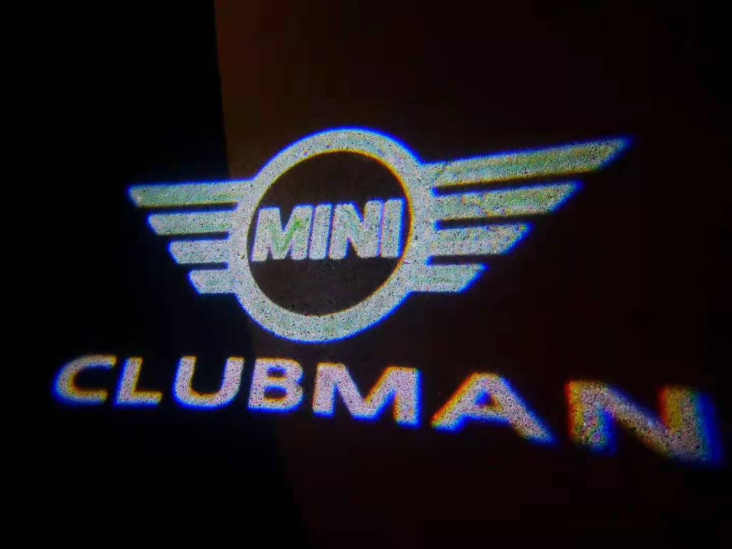 MINI CLUBMAN LOGO PROJECROTR LIGHTS Nr.130 (quantity 1 = 2 Logo Film / 2 door lights)