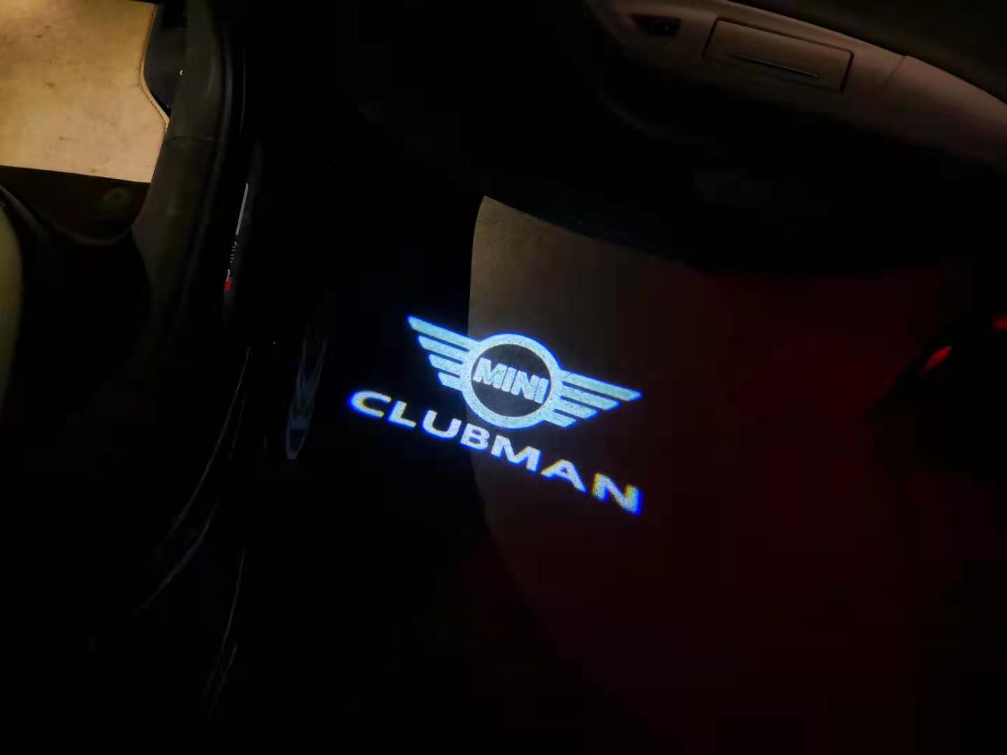 MINI CLUBMAN LOGO PROJECROTR LIGHTS Nr.130 (quantity 1 = 2 Logo Film / 2 door lights)