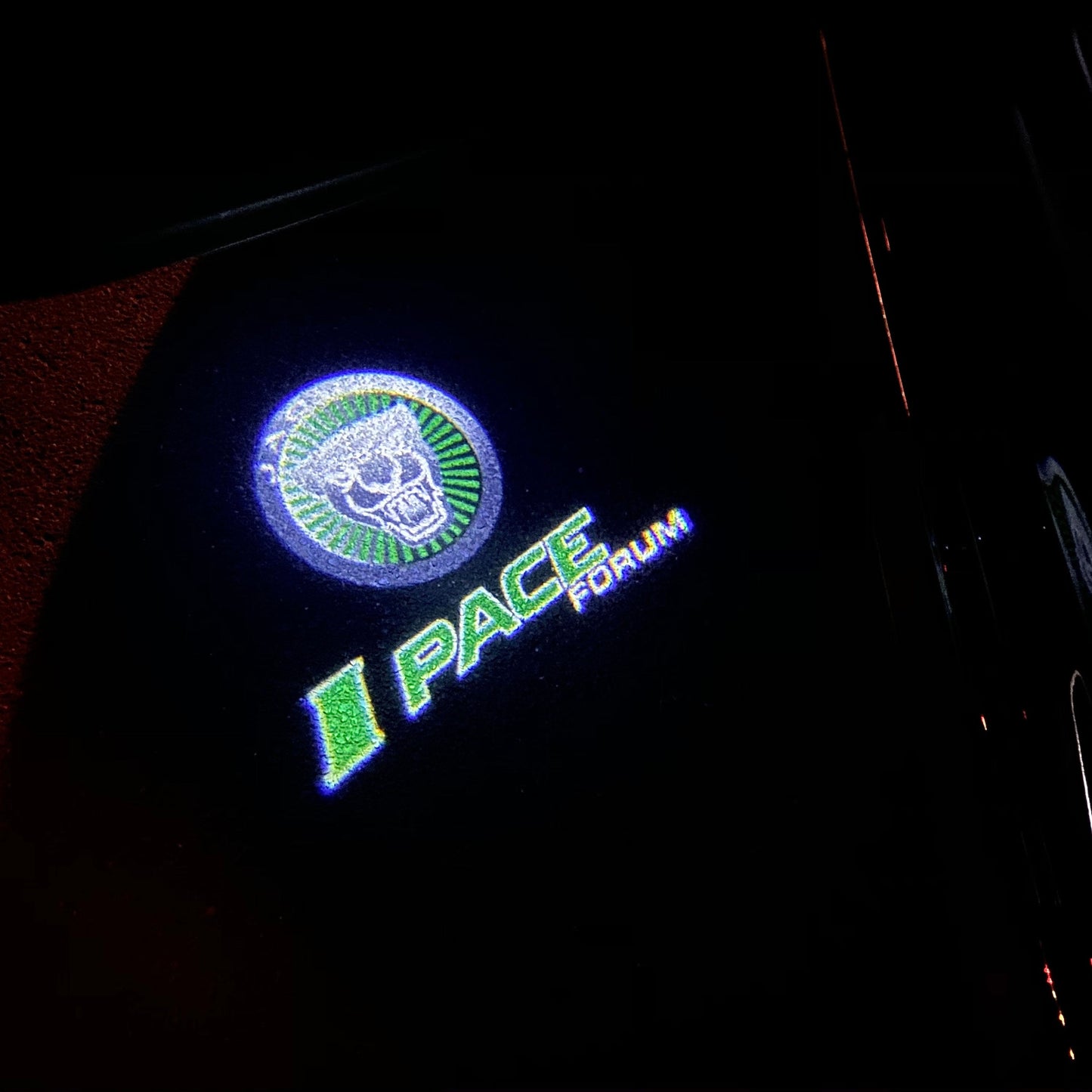 JAGUAR I PACE LOGO PROJECROTR LIGHTS Nr.123 (quantity 1 = 1 sets/2 door lights)