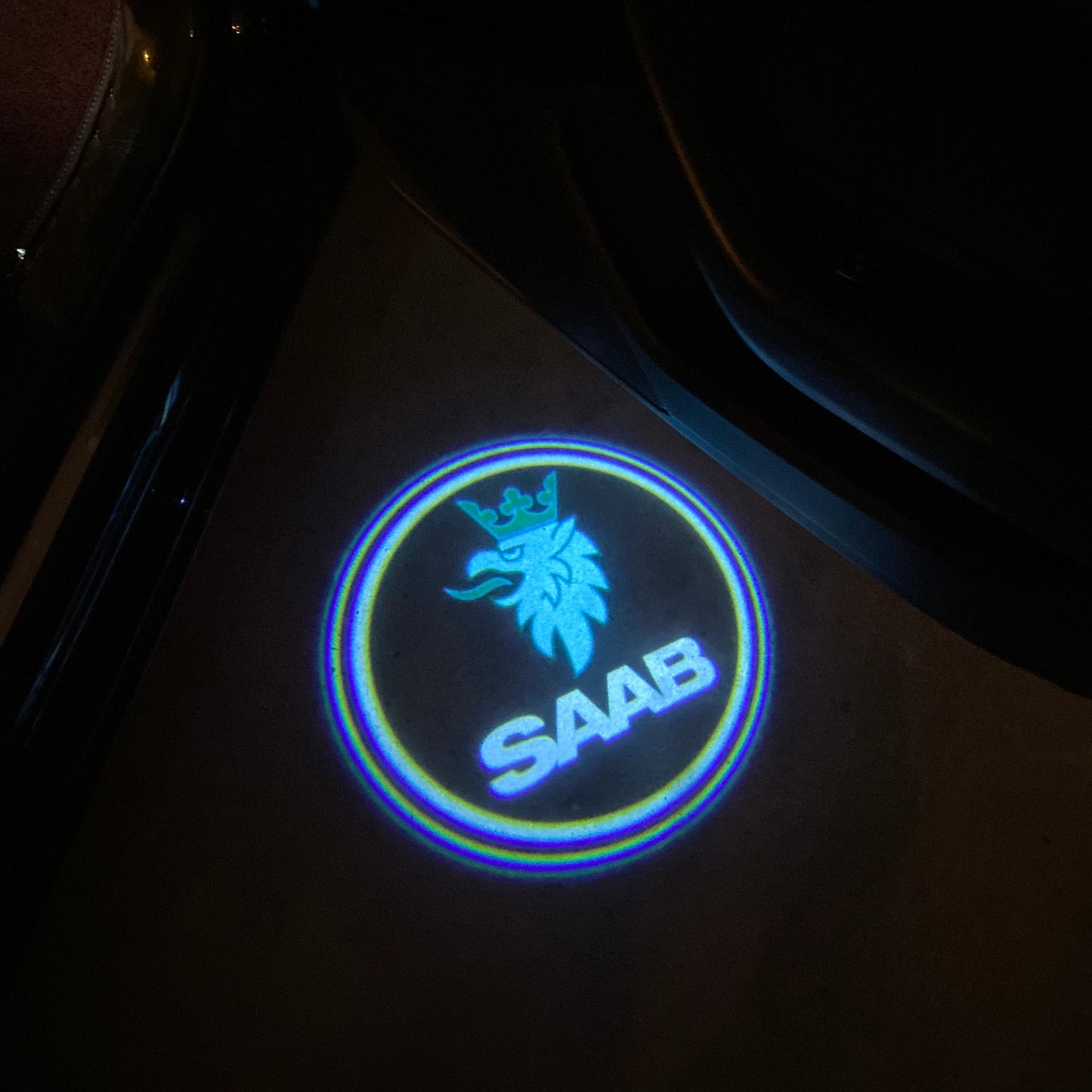 SAAB Original LOGO PROJECROTR LIGHTS Nr.25123 (quantity 1 = 1 sets/2 door lights)