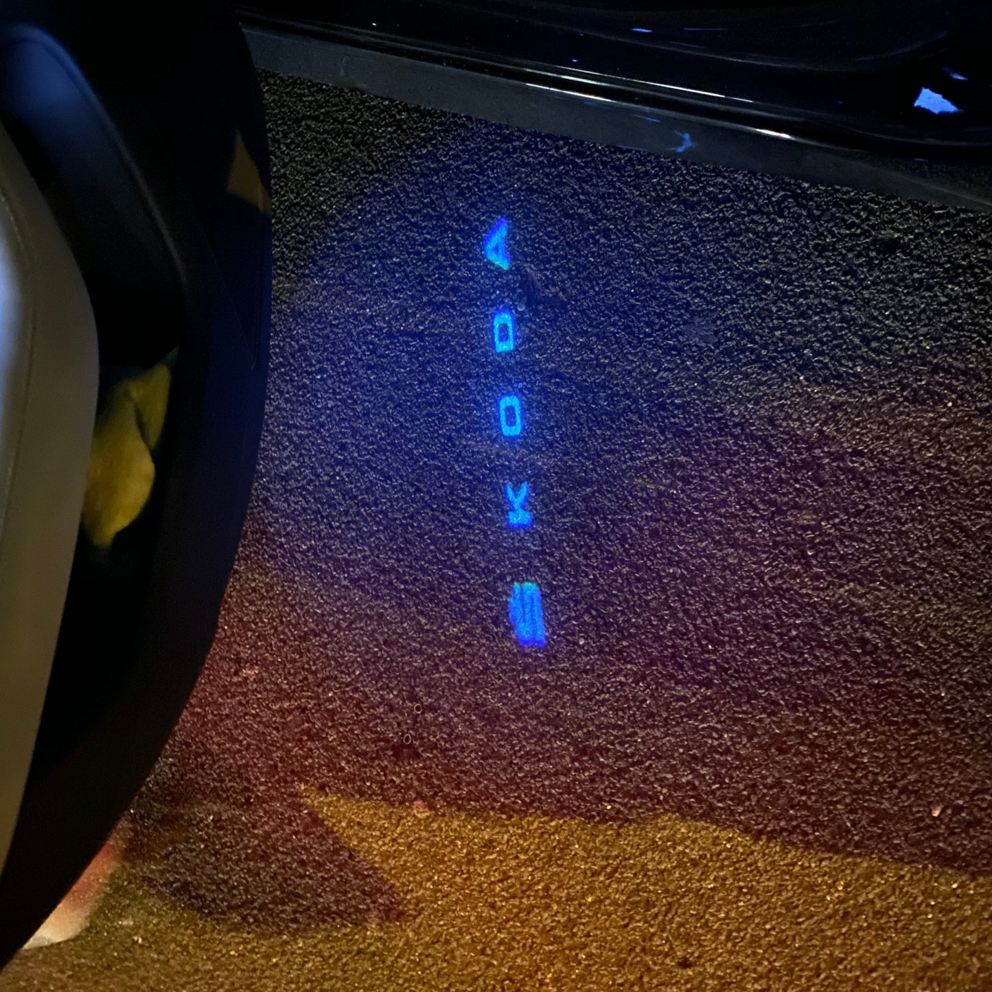SKODA ORIGINAL LOGO PROJECTOT LIGHTS Nr.19 (quantity 1 = 2 Logo Films /2 door lights)