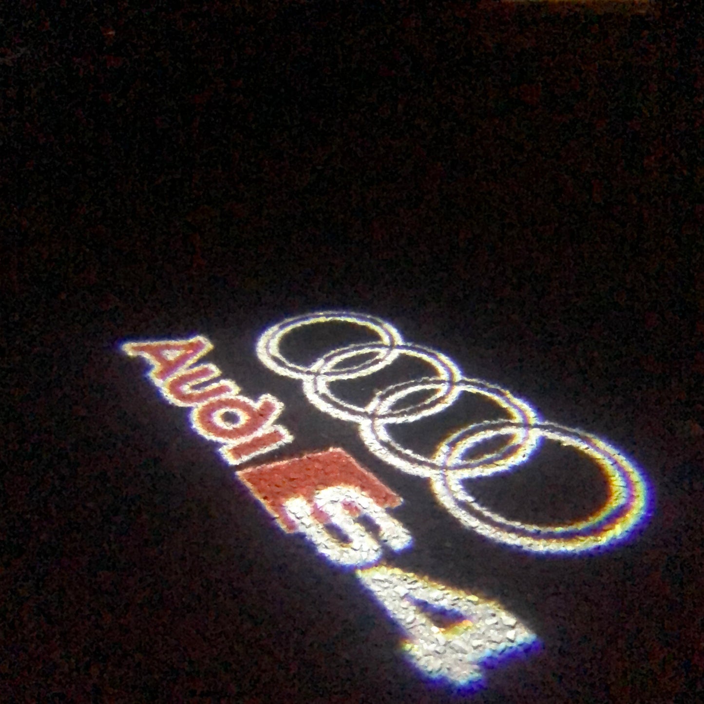 AUDI S4 LOGO PROJECTOT LIGHTS Nr.34 (quantity 1 = 2 Logo Films /2 door lights)