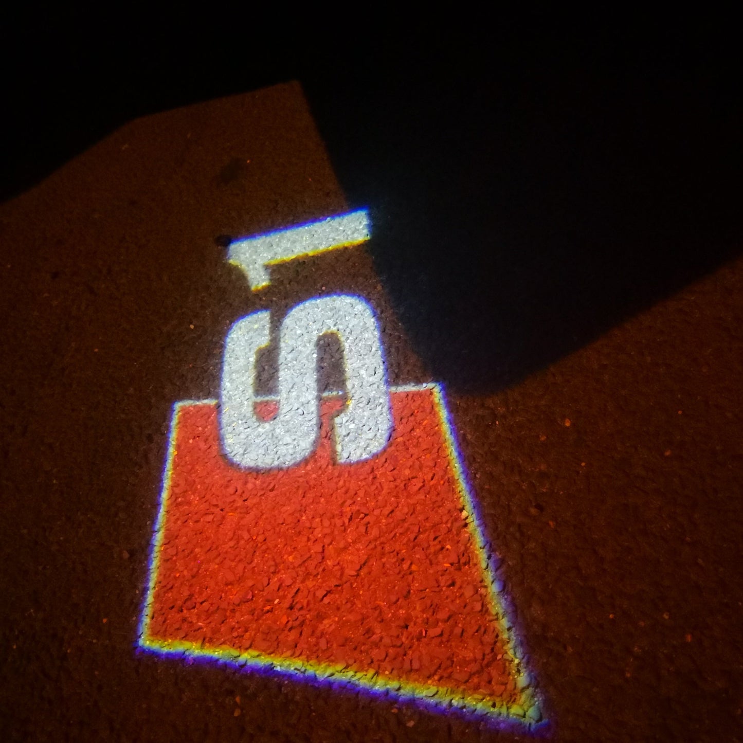 AUDI S1 LOGO PROJECTOT LIGHTS Nr.23 (quantity 1 = 2 Logo Films /2 door lights)