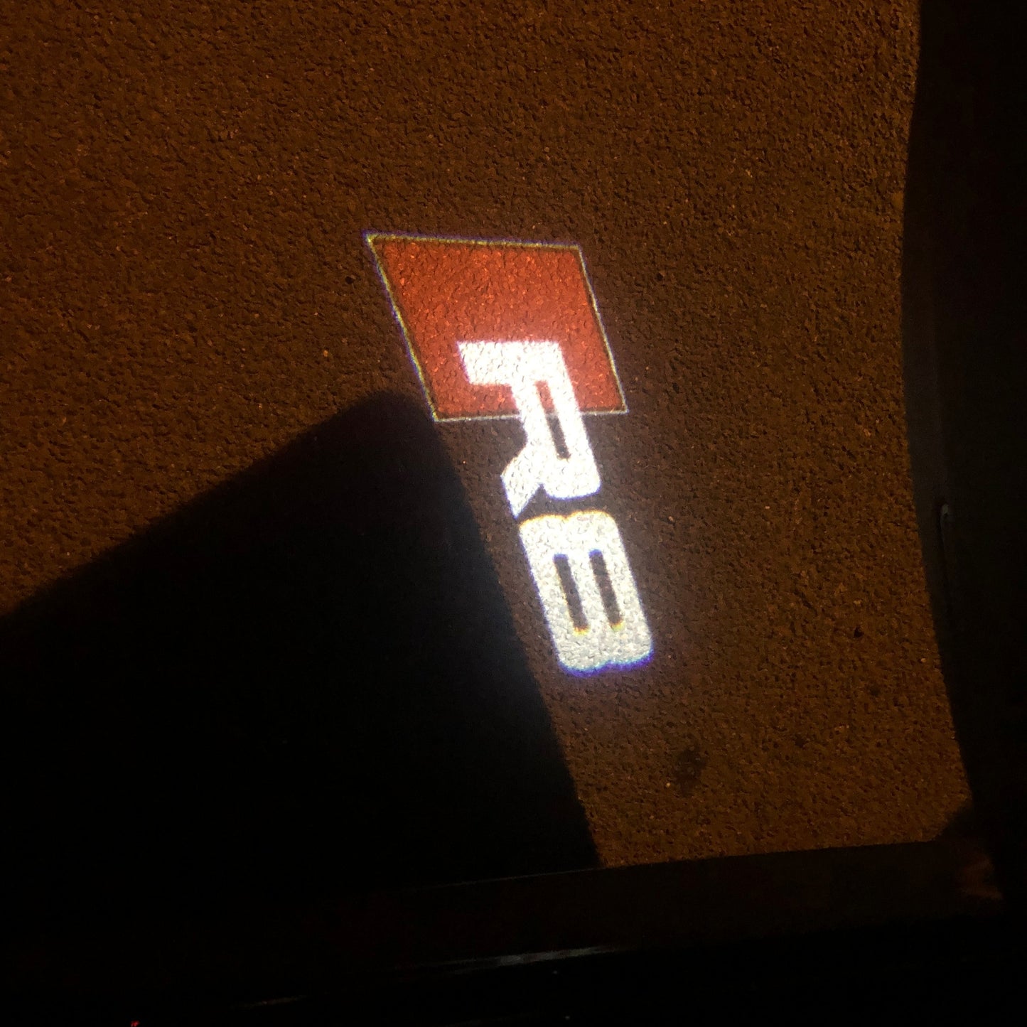 AUDI R8 LOGO PROJECTOT LIGHTS Nr.124 (quantity 1 = 2 Logo Films /2 door lights)