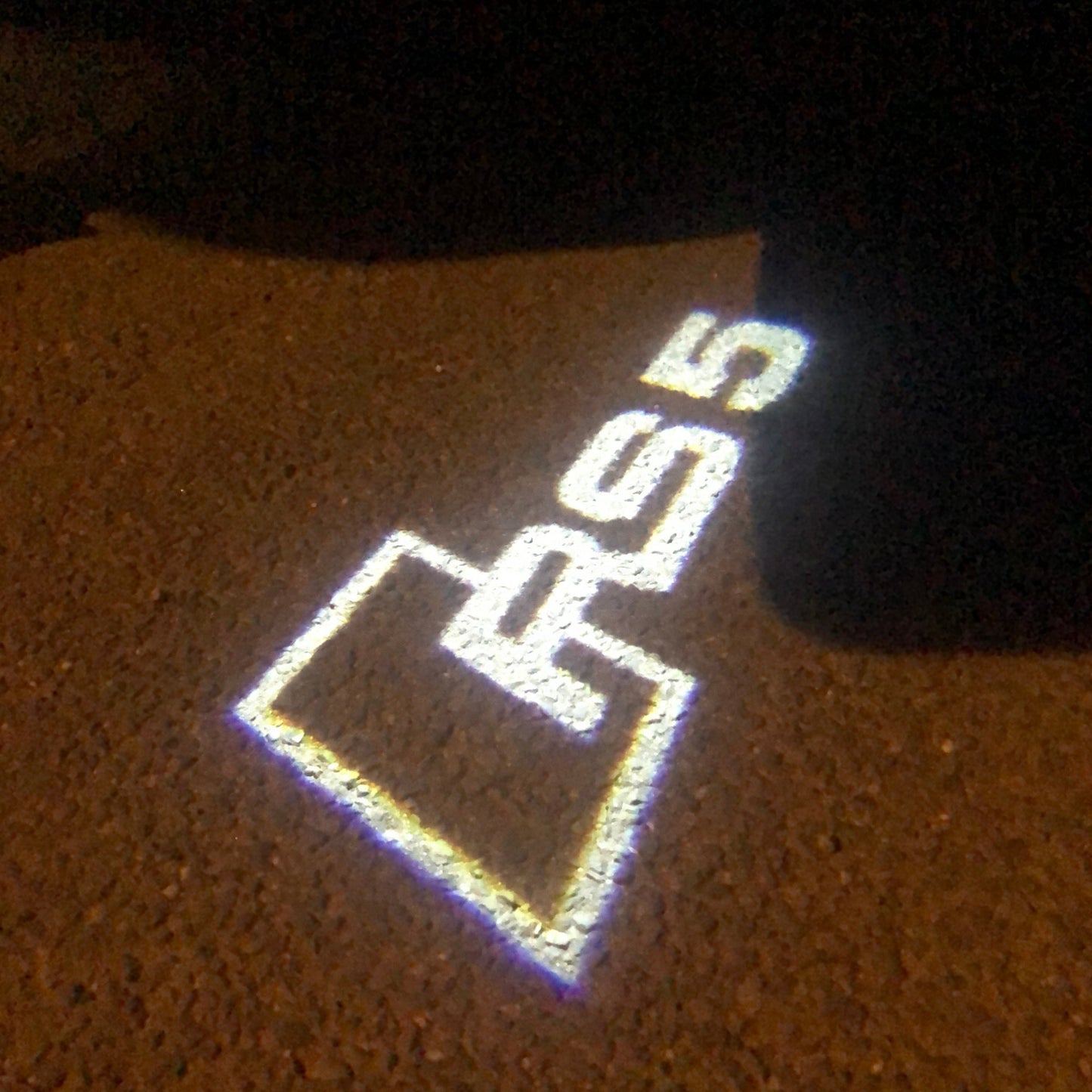 AUDI RS5 LOGO PROJECTOT LIGHTS Nr.121 (quantity 1 = 2 Logo Films /2 door lights)