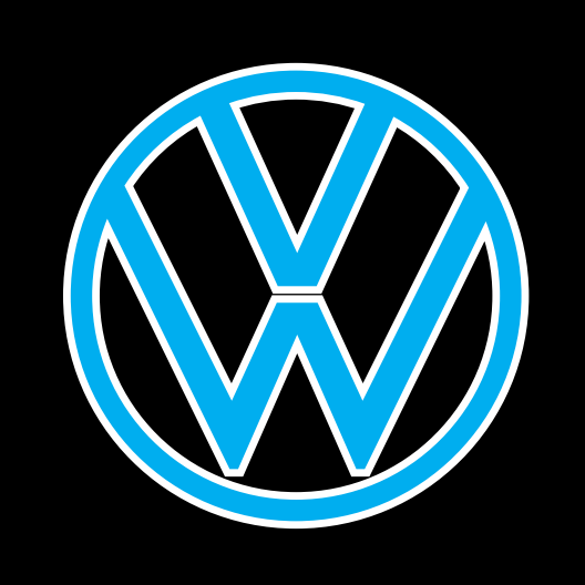 Volkswagen Door lights Original Logo Nr. 157 ( quantity 1 = 2 logo film / 2 door lights)