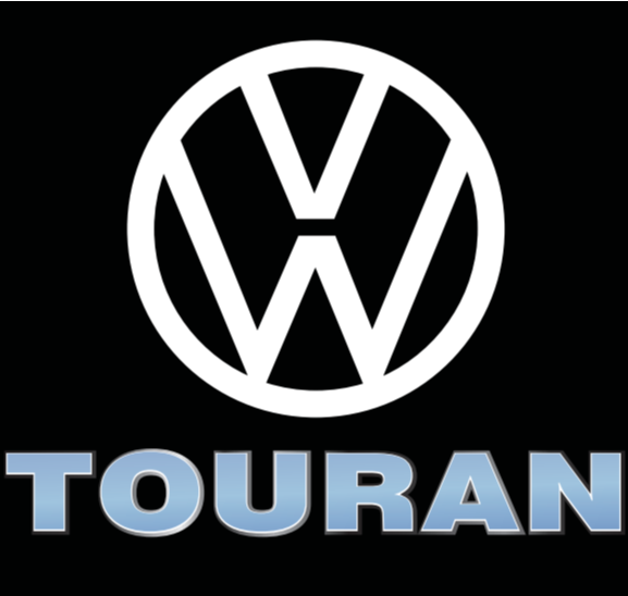 Volkswagen Door lights TOURAN Logo Nr. 162 ( quantity 1 = 2 logo film / 2 door lights)