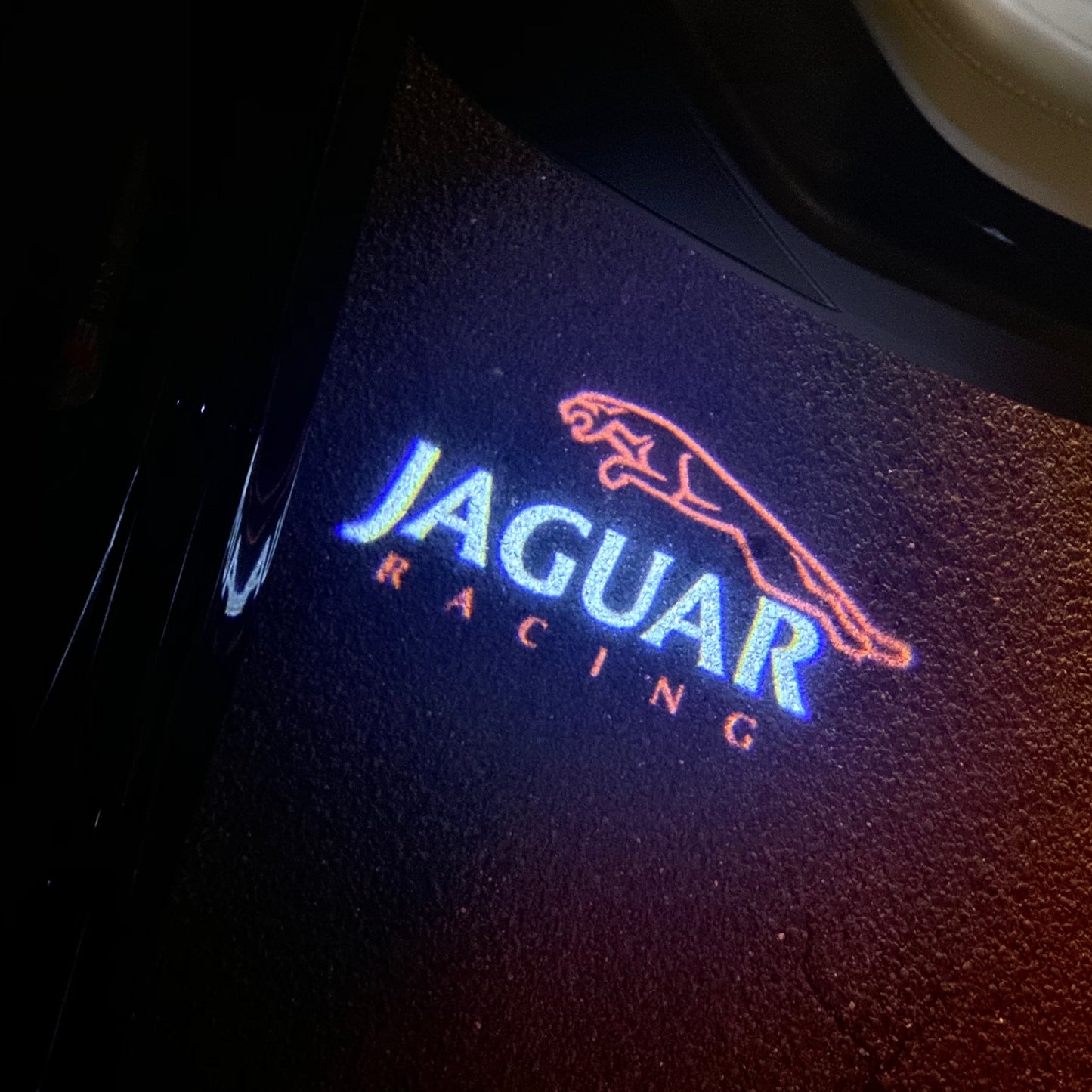 JAGUAR RACING LOGO PROJECROTR LIGHTS Nr.87 (quantity 1 = 1 sets/2 door lights)