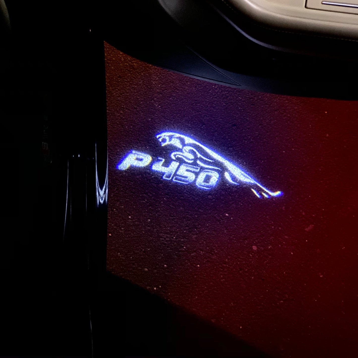 JAGUAR P 450 LOGO PROJECROTR LIGHTS Nr.86 (quantity 1 = 1 sets/2 door lights)