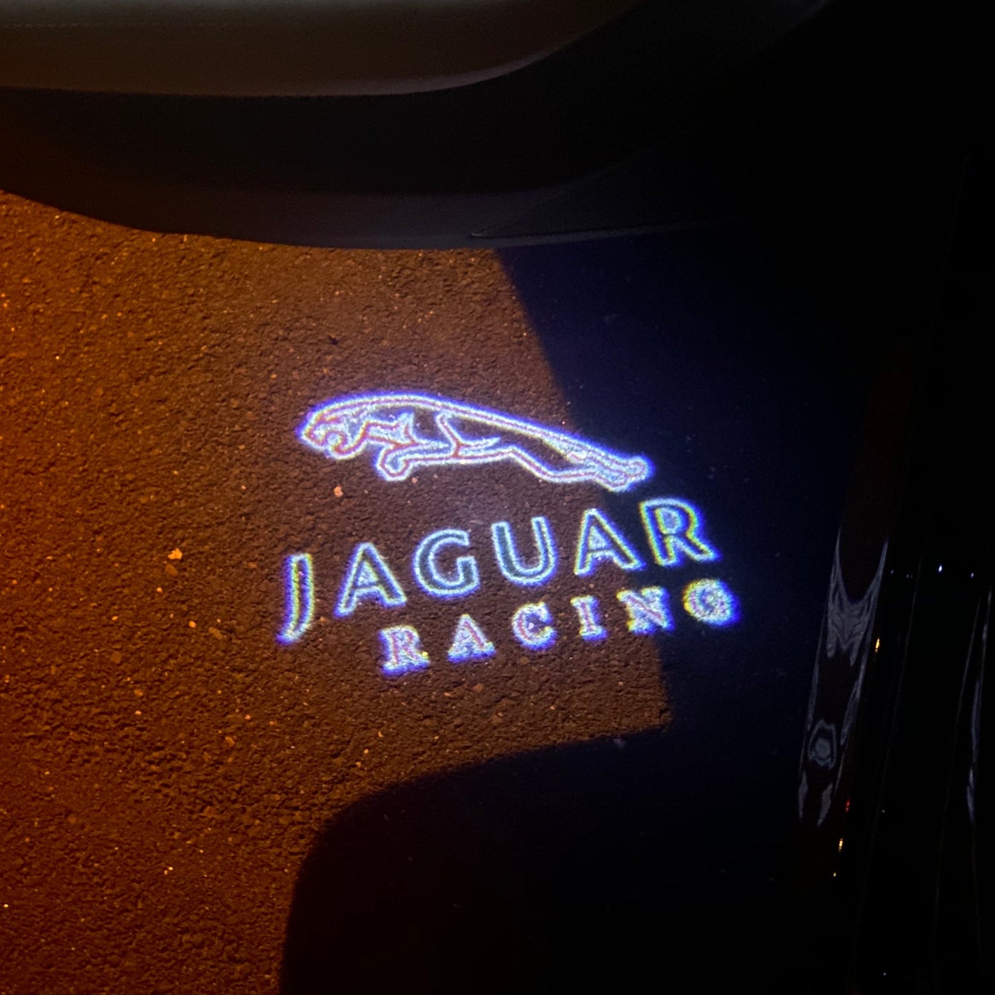 JAGUAR RACING LOGO PROJECROTR LIGHTS Nr.25 (quantity 1 = 1 sets/2 door lights)