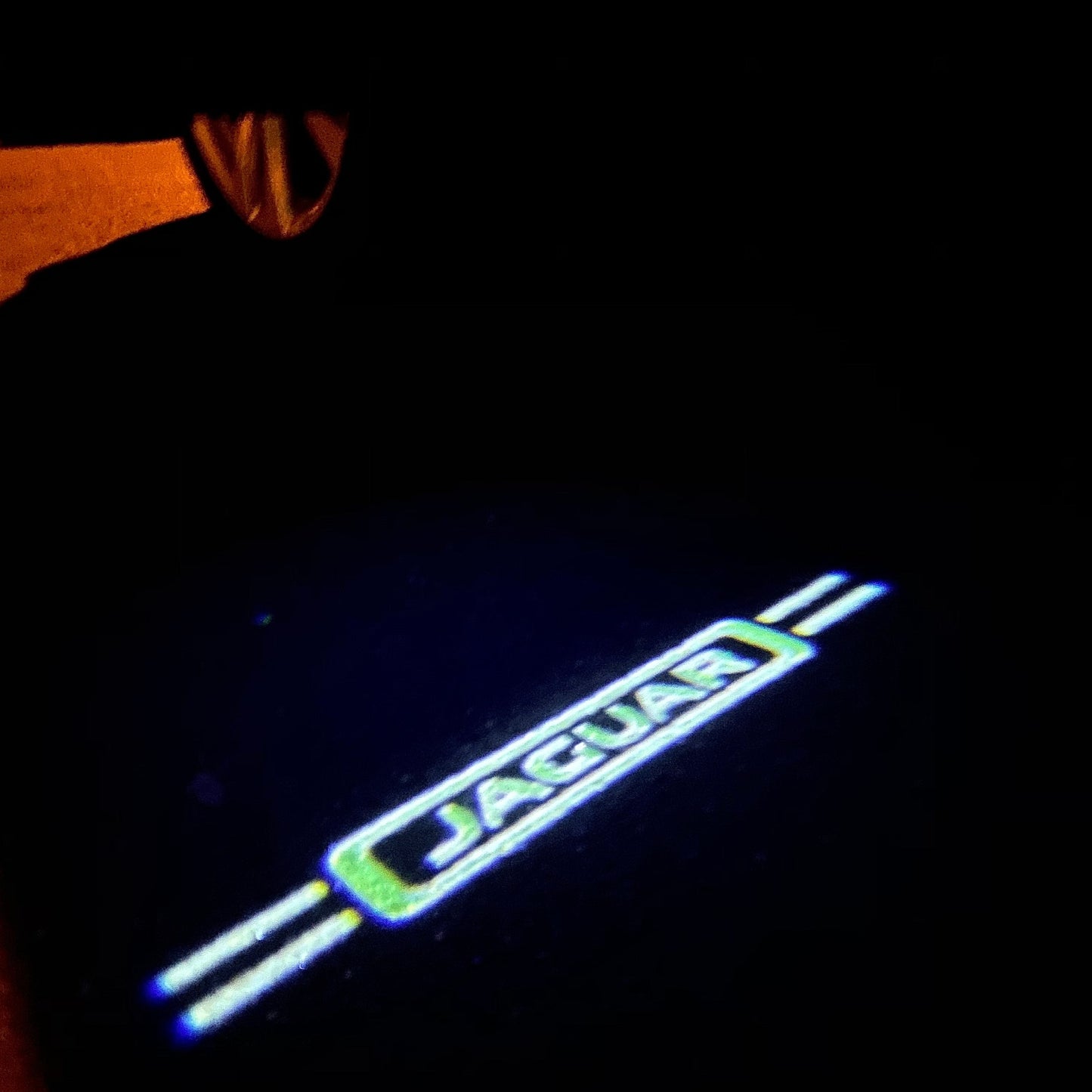 JAGUAR Green color LOGO PROJECROTR LIGHTS Nr.14 (quantity 1 = 1 sets/2 door lights)