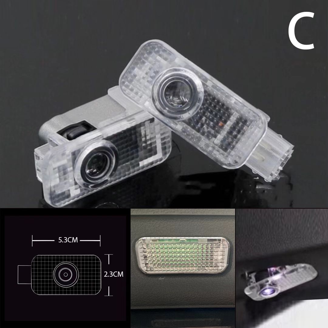 SKODA ORIGINAL LOGO PROJECTOT LIGHTS Nr.87(quantity 1 = 2 Logo Film / 2 door lights)