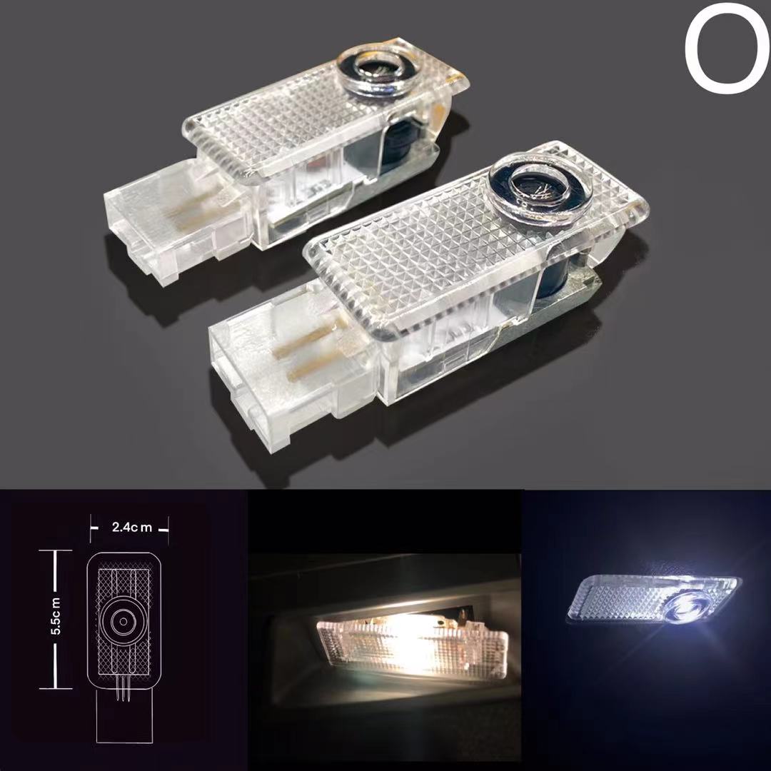 Volkswagen Door lights Original Logo Nr. 10 ( quantity 1 = 2 logo film / 2 door lights)