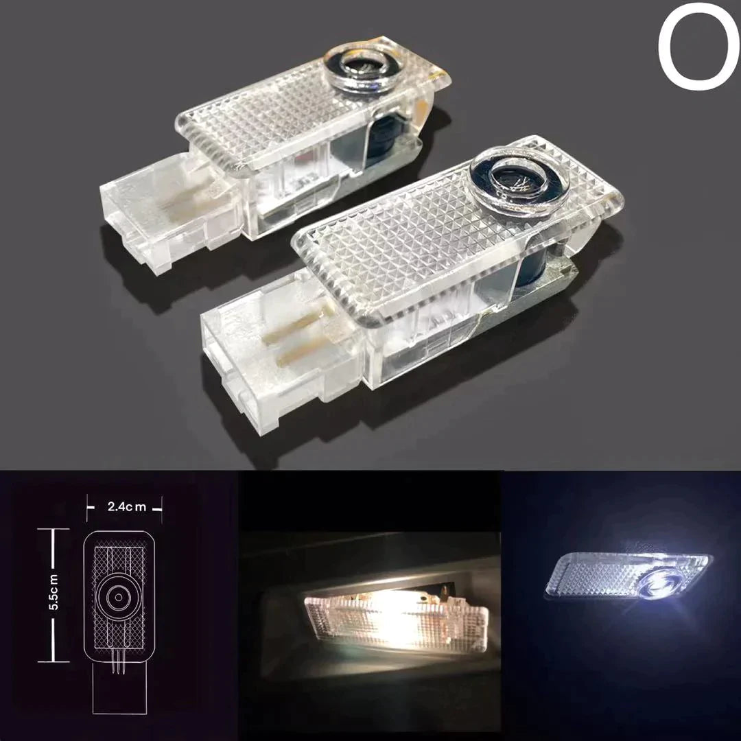 Volkswagen Door lights R Logo Nr. 128 (quantity 1 = 2 Logo Films /2 door lights)