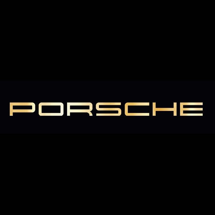 PORSCHE Original LOGO PROJECTOT LIGHTS Nr.30 (quantity 1 = 2 Logo Film / 2 door lights)