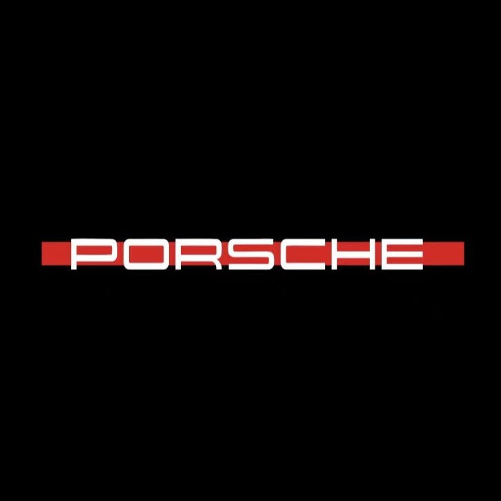 PORSCHE Original LOGO PROJECTOT LIGHTS Nr.74 (quantity 1 = 2 Logo Film / 2 door lights)