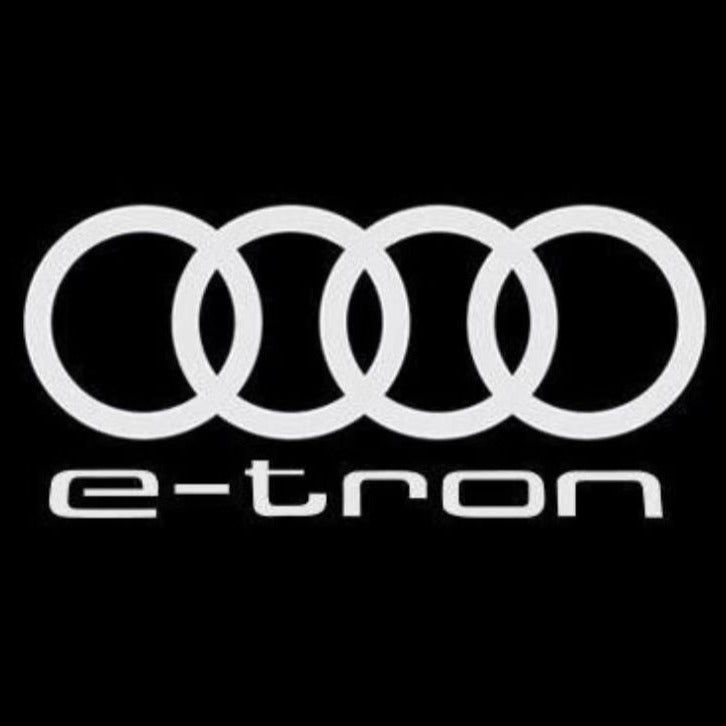 AUDI E-TRON LOGO PROJECTOT LIGHTS Nr.16 (quantity 1 = 2 Logo Films /2 door lights)