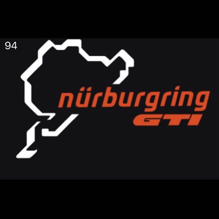 Volkswagen Door lights GTI NÜRBURGRING Logo Nr. 67 (quantity 1 = 2 Logo Films /2 door lights)