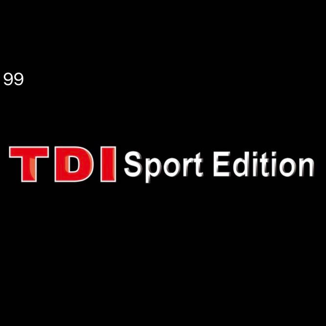 Volkswagen Door lights TDI Logo Nr. 888 (quantity 1 = 2 Logo Films /2 door lights)