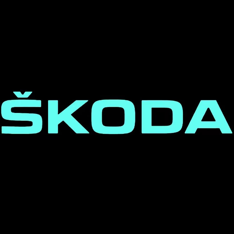 SKODA ORIGINAL LOGO PROJECTOT LIGHTS Nr.39 (quantity 1 = 2 Logo Film / 2 door lights)