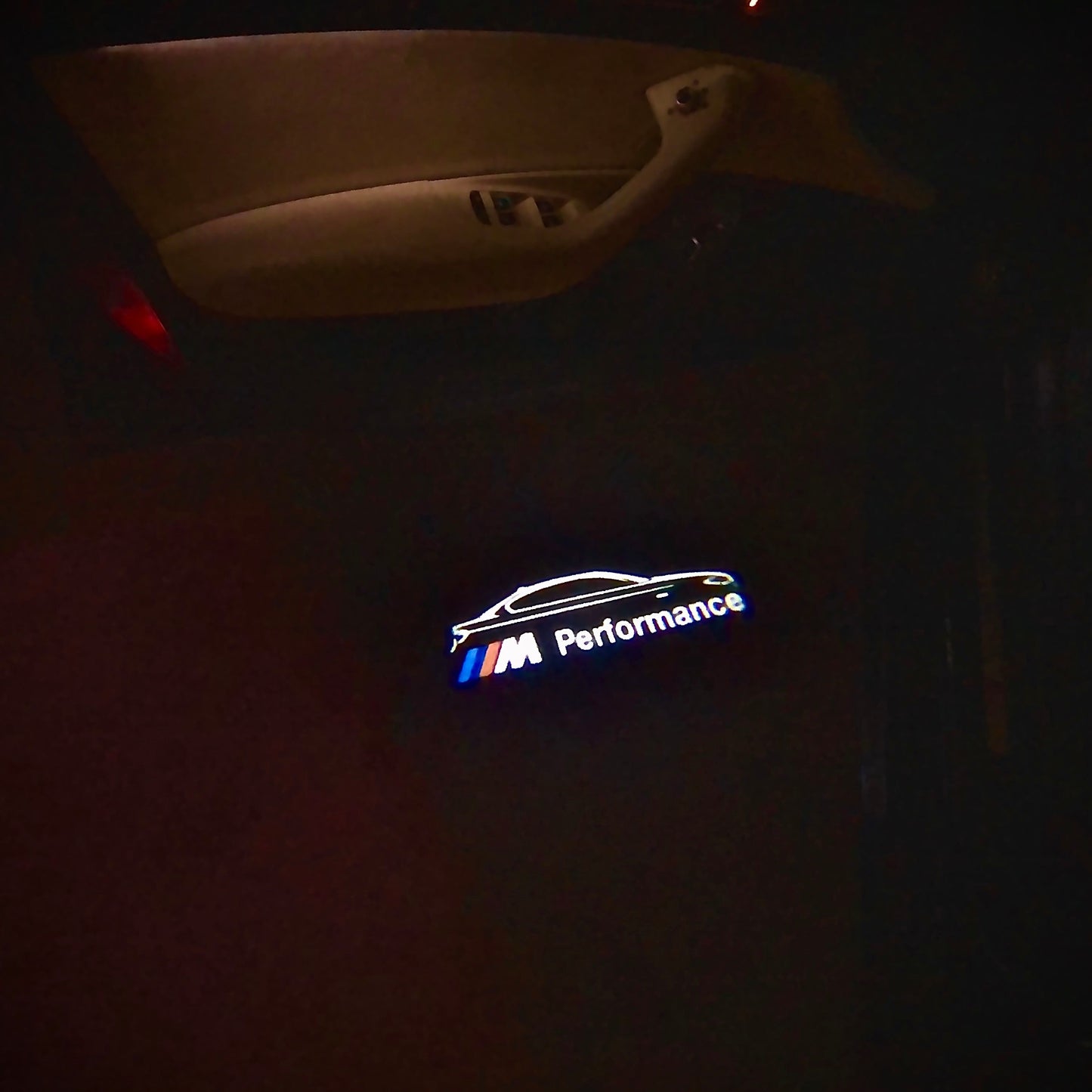 BMW M PERFORMACE LOGO PROJECTOT LIGHTS Nr.6020 (quantity 1 = 1 sets/2 door lights)