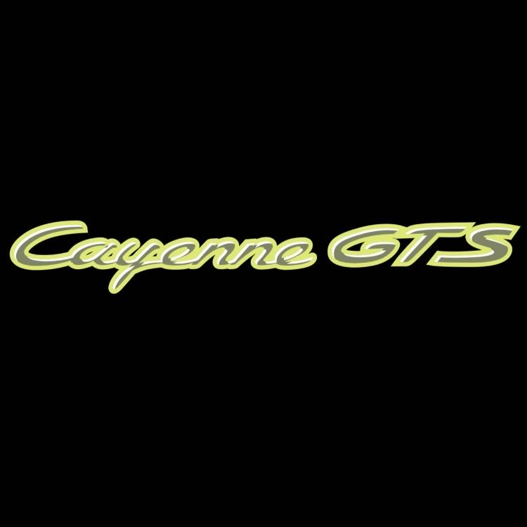 PORSCHE Cayenne LOGO PROJECTOT LIGHTS Nr.61 (quantity 1 = 2 Logo Film / 2 door lights)
