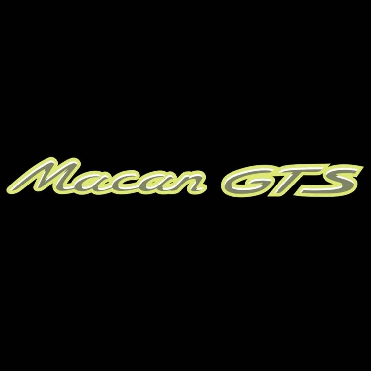 PORSCHE MACAN LOGO PROJECTOT LIGHTS Nr.8088 (quantity 1 = 2 Logo Film / 2 door lights)