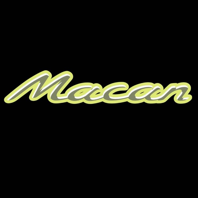 PORSCHE MACAN LOGO PROJECTOT LIGHTS Nr.8093 (quantity 1 = 2 Logo Film / 2 door lights)