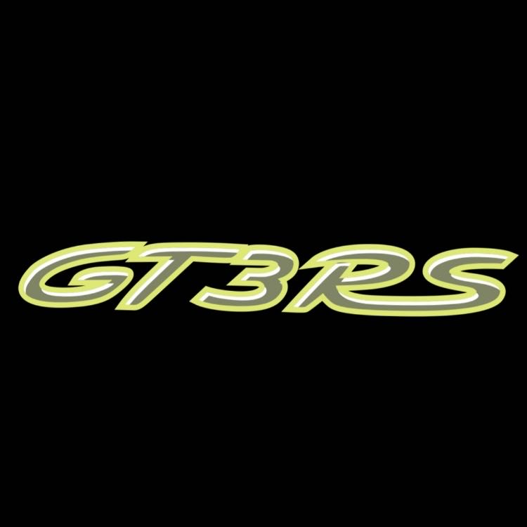 PORSCHE GT LOGO PROJECTOT LIGHTS Nr.8005 (quantity 1 = 2 Logo Film / 2 door lights)