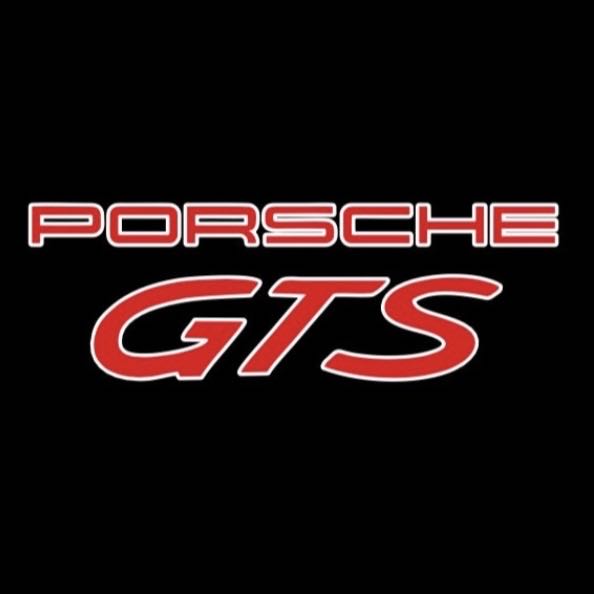 PORSCHE GT LOGO PROJECTOT LIGHTS Nr.8098(quantity 1 = 2 Logo Film / 2 door lights)