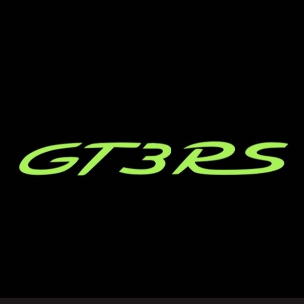PORSCHE GT LOGO PROJECTOT LIGHTS Nr.8101 (quantity 1 = 2 Logo Film / 2 door lights)