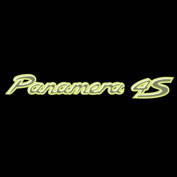 PORSCHE Panamera LOGO PROJECTOT LIGHTS Nr.8085 (quantity 1 = 2 Logo Film / 2 door lights)