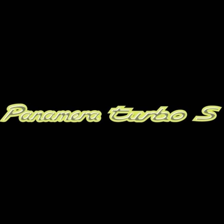 PORSCHE Panamera LOGO PROJECTOT LIGHTS Nr.8086 (quantity 1 = 2 Logo Film / 2 door lights)