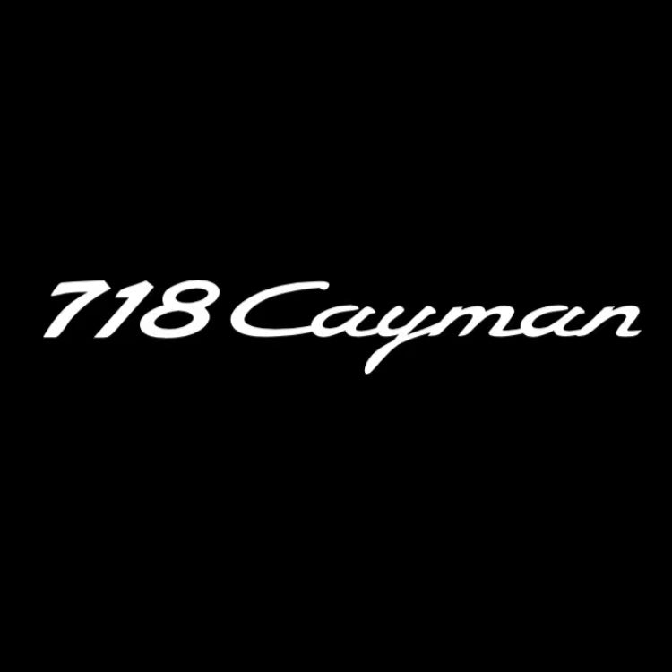 PORSCHE Cayman LOGO PROJECTOT LIGHTS Nr.8010 (quantity 1 = 2 Logo Film / 2 door lights)
