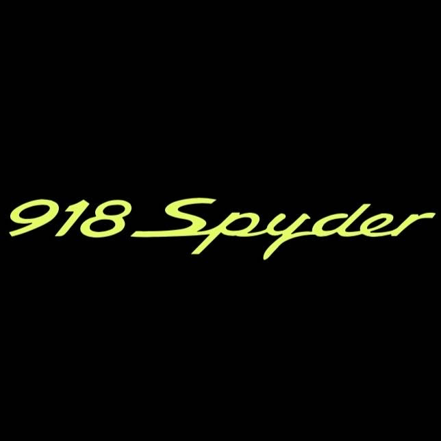 PORSCHE SPYDER 918 LOGO PROJECTOT LIGHTS Nr.44 (quantity 1 = 2 Logo Film / 2 door lights)