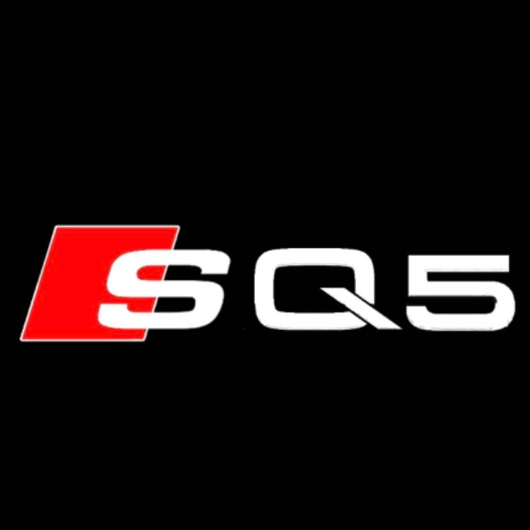 AUDI SQ5 LOGO PROJECTOT LIGHTS Nr.58 (quantity 1 = 2 Logo Films /2 door lights)